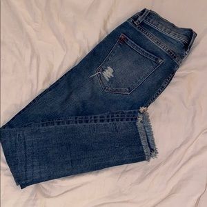 BDG Distressed Ankle High Waist Jeans